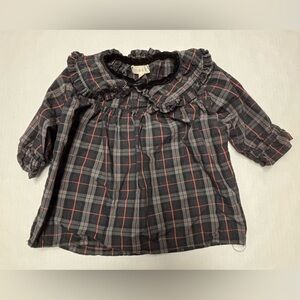 Mabo plaid top, size 18m